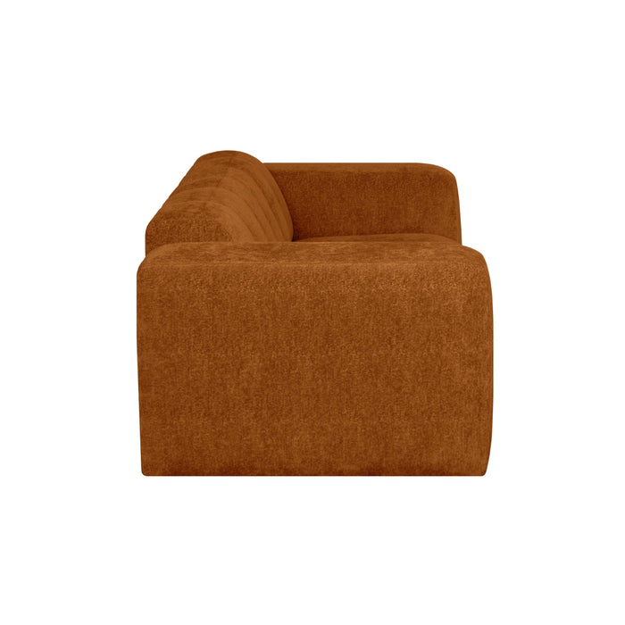 by fonQ Plume 2,5-zitsbank - Chenille - Terra