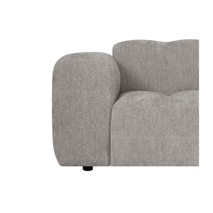 by fonQ Plume Fauteuil - Chenille - Grijs