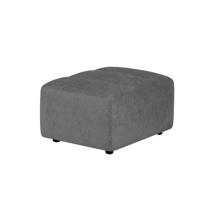 by fonQ Plume Hocker - Chenille - Antraciet