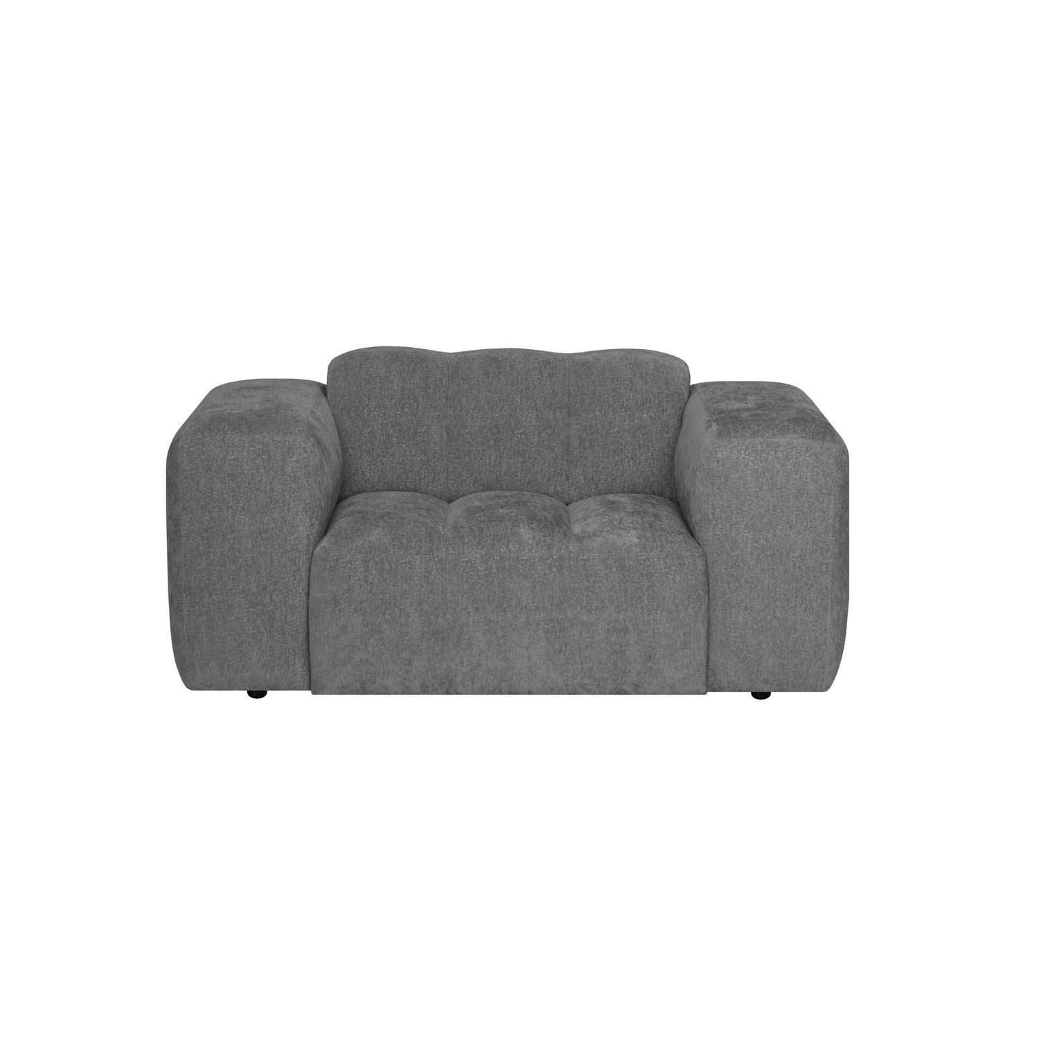 by fonQ Plume Fauteuil - Chenille - Antraciet