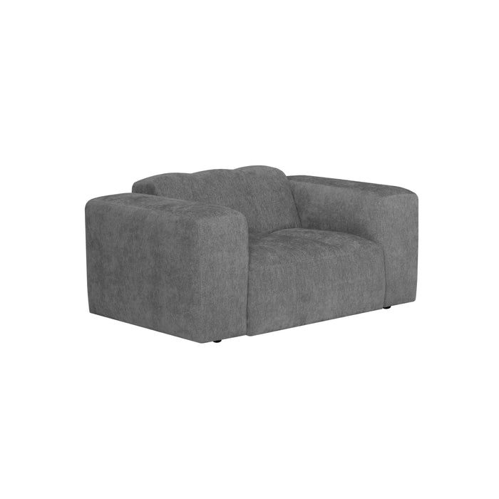 by fonQ Plume Fauteuil - Chenille - Antraciet
