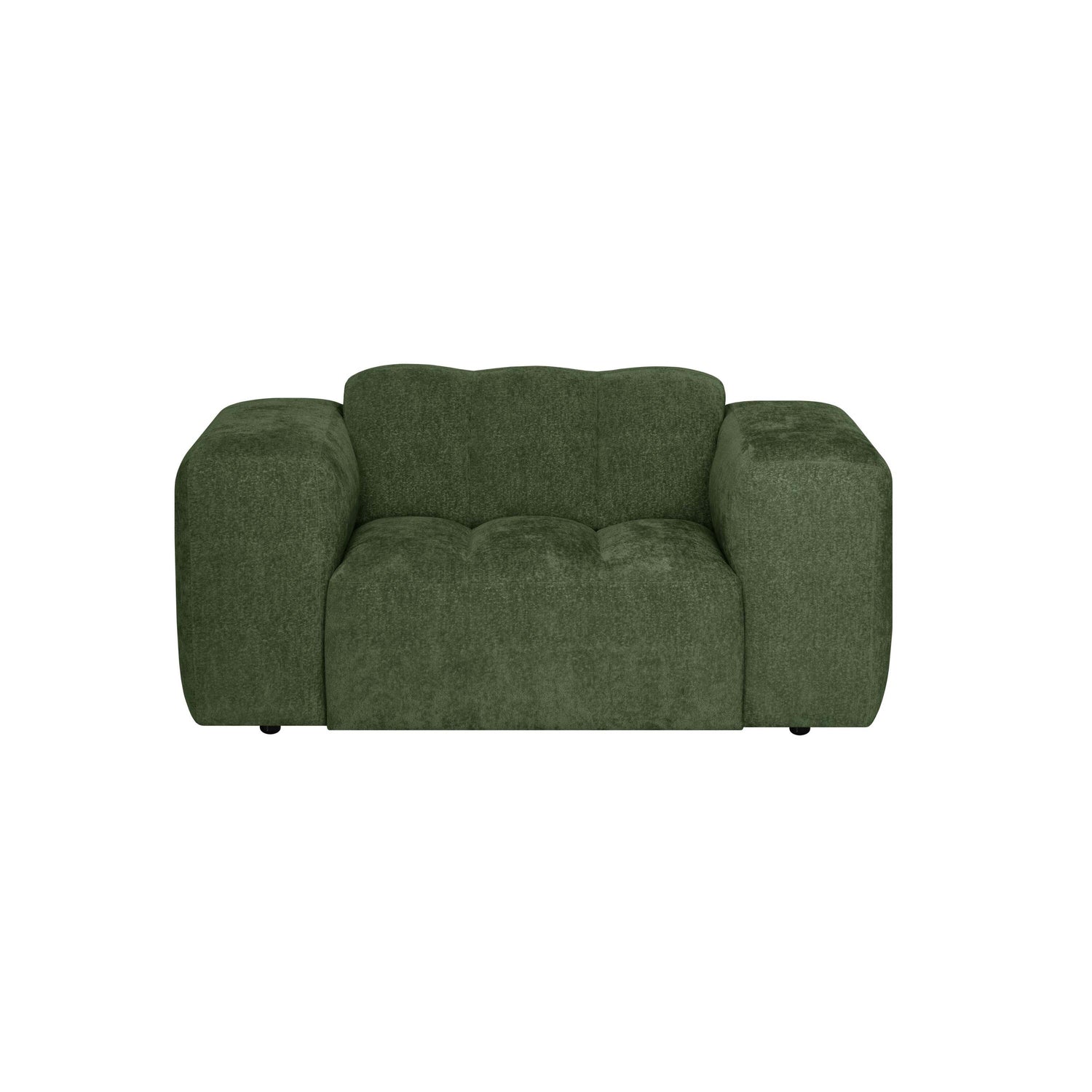 by fonQ Plume Fauteuil - Chenille - Groen
