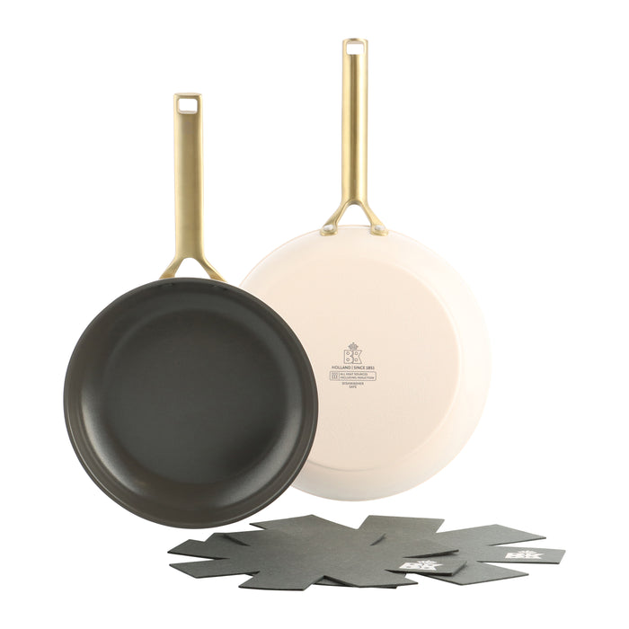 BK Sublime Koekenpannenset Ø 24 cm + Ø 28 cm  - Crème