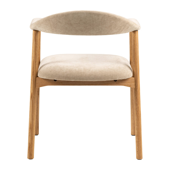 by fonQ Nordic Eetkamerstoel - Eikenhout - Beige