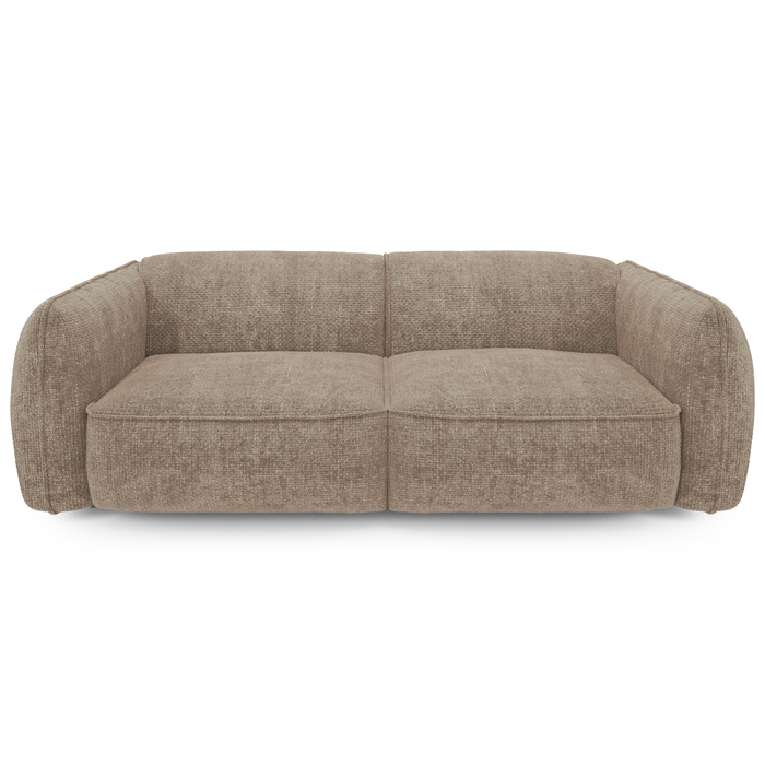 4-zitsbank in beige ribfluweel