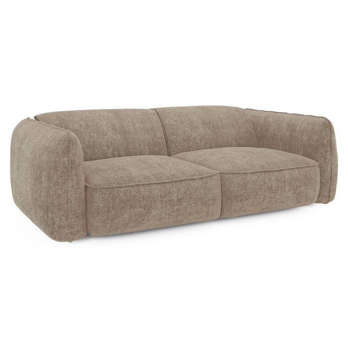 4-zitsbank in beige ribfluweel