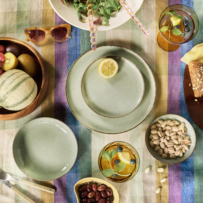 by fonQ Loods Serviesset 24-delig - Glans Mintgroen