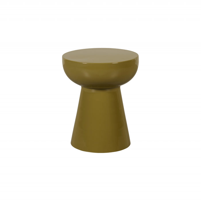 Bijzettafel Jagel - Groen - Metaal - 35x41x35cm (BxHxD)