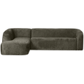 WOOOD Sloping Hoekbank Links - Velvet - Frost