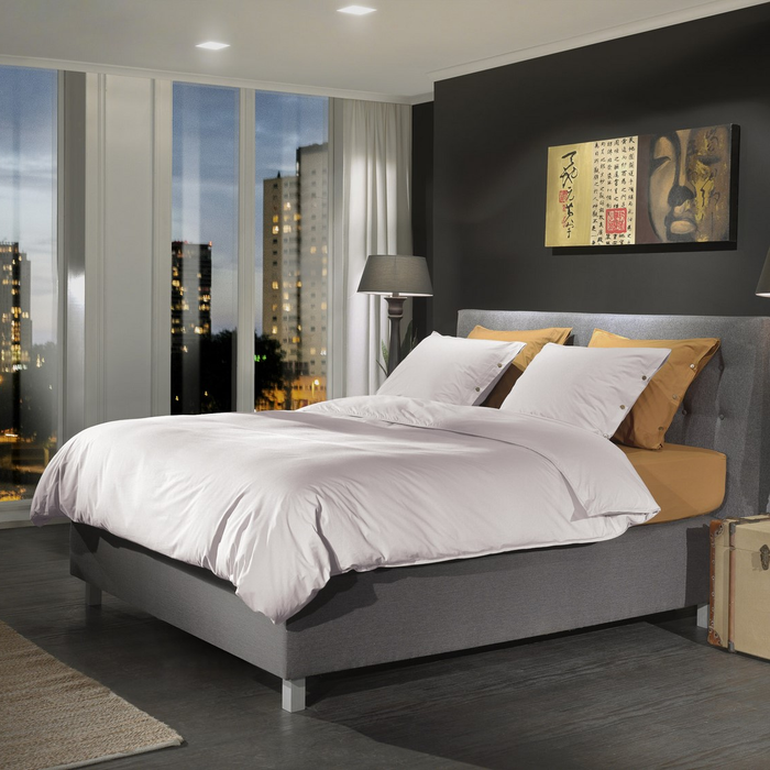 Yellow Dekbedovertrek Percale cloud pink