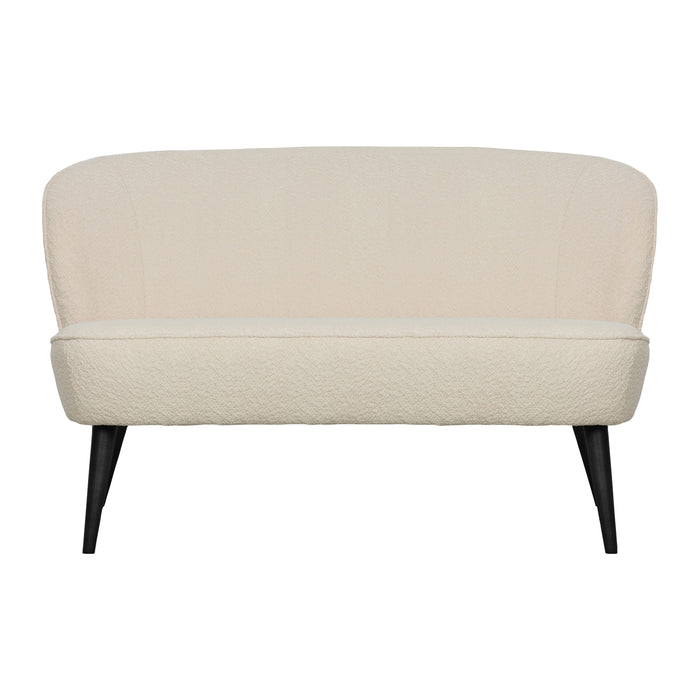 WOOOD Sara Bankje - Bouclé - Crème