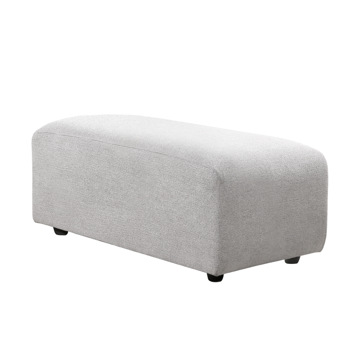 HKliving Jax Bank Element - Hocker Small - Geweven Stof - Naturel Melange