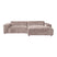 by fonQ Chunky Hoekbank met Chaise Longue Rechts - Rib - Taupe
