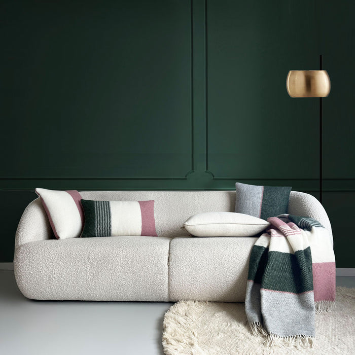 Malagoon Festivity Wool Sierkussen 45 x 45 cm - Dawn Green