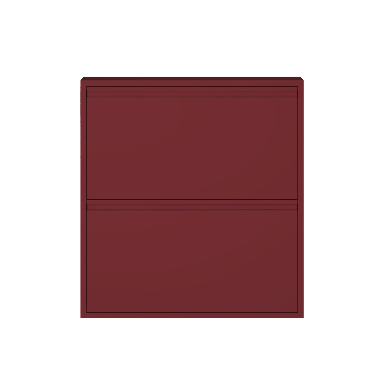 by fonQ Klip Schoenenkast - 2 Vakken - Bordeaux