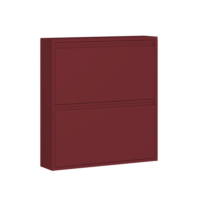 by fonQ Klip Schoenenkast - 2 Vakken - Bordeaux