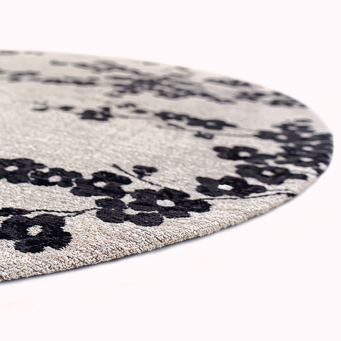 Louis de Poortere Sakura Vloerkleed Ø 240 cm - Night Snow