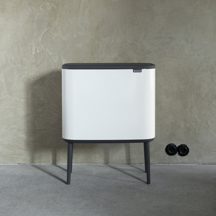 Brabantia Bo Touch Bin Afvalemmer 11 + 23 L - Wit
