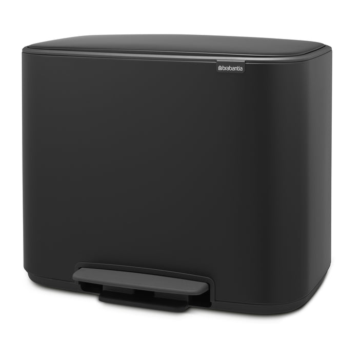Brabantia Bo Pedaalemmer 11 + 23 L - Zwart