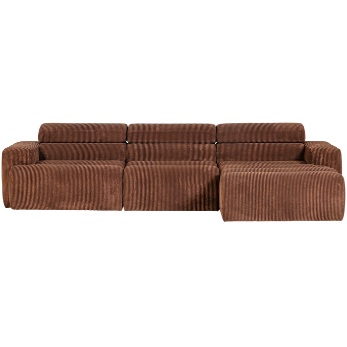 WOOOD Novi Chaise Longue Bank Rechts - Ribstof - Terra