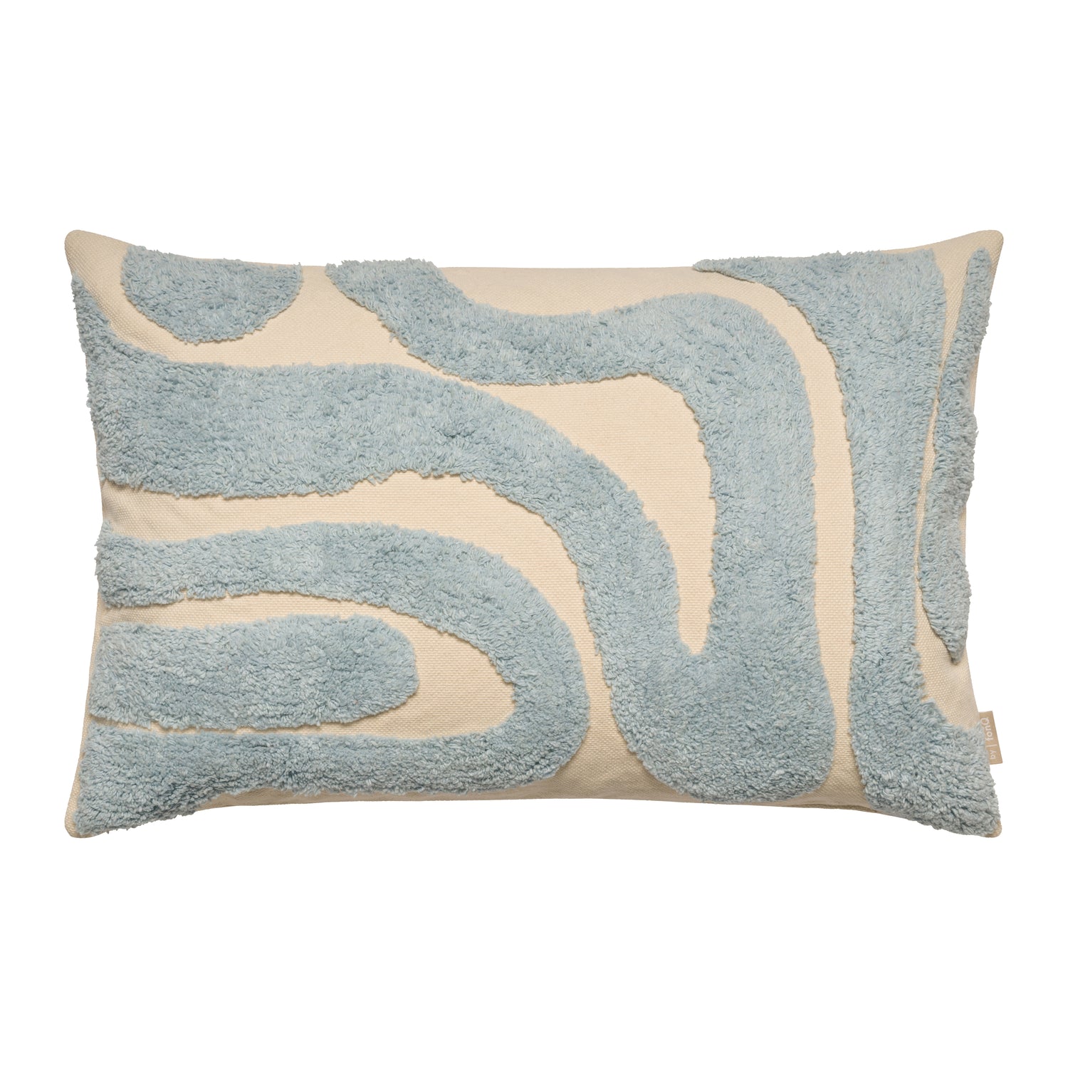 by fonQ Wave Sierkussen 40 x 60 cm - Lichtblauw