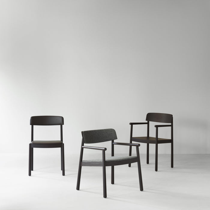 Normann Copenhagen Timb Fauteuil met Armleuning - Textiel - Lichtgrijs / Zwart