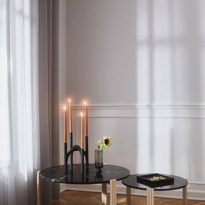 Tribus salontafel Ø60 travertine|light sand