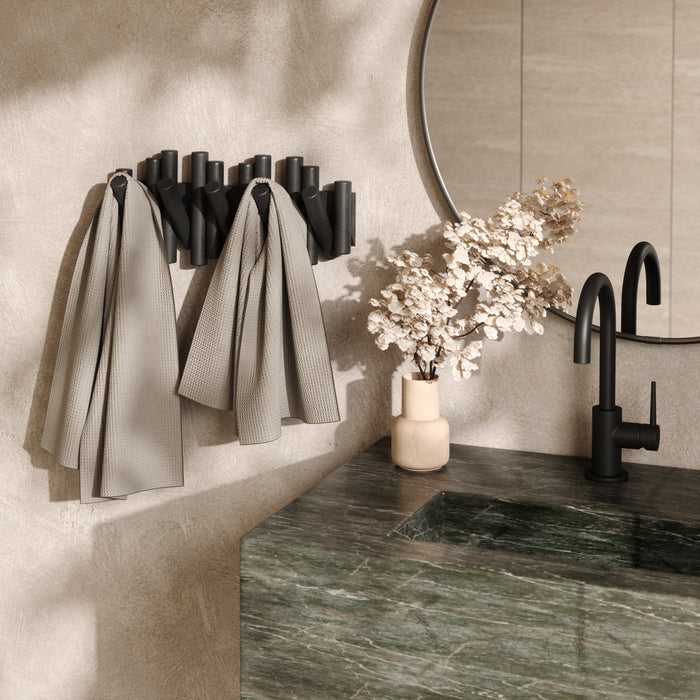 Umbra Picket Rail Hook Wandkapstok B 38 cm - Zwart