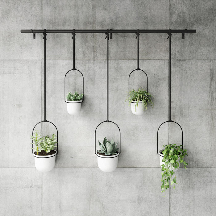 Umbra Triflora Hangende Bloempotten - Set van 5 - Wit
