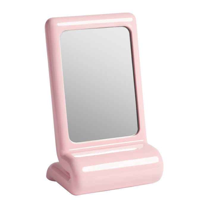 &k amsterdam Vanity Whip Tafelspiegel - Roze