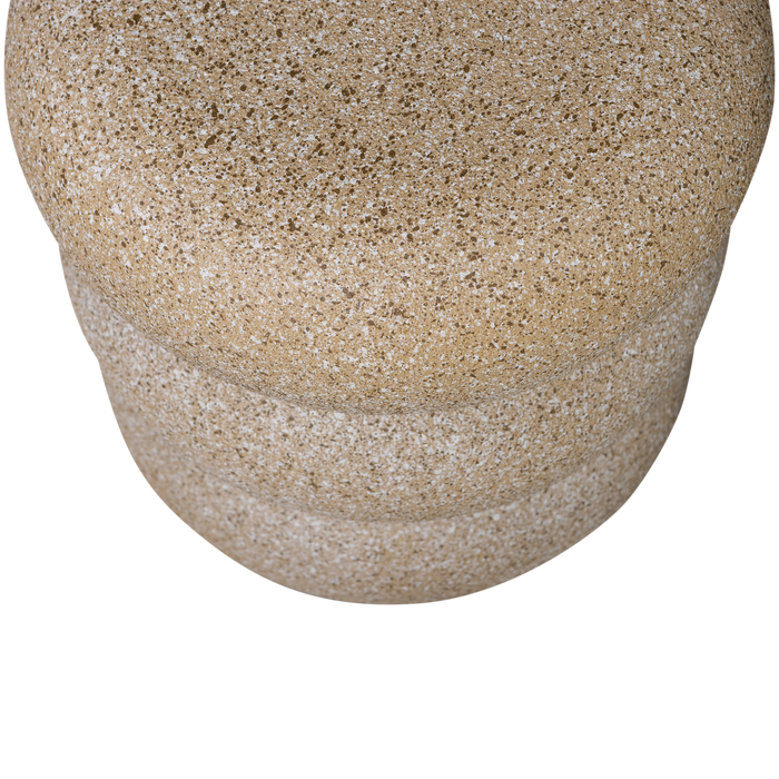 WOOOD Laurel Bijzettafel Met Spikkels - Magnesium - Beige - 50x40x40