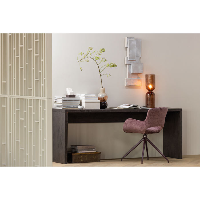 WOOOD Gigi Tafellamp Gehamerd Glas 51xØ15 cm- Bruin