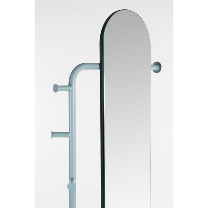 Zuiver Vero Staande spiegel| Passpiegel met kapstok Blauw