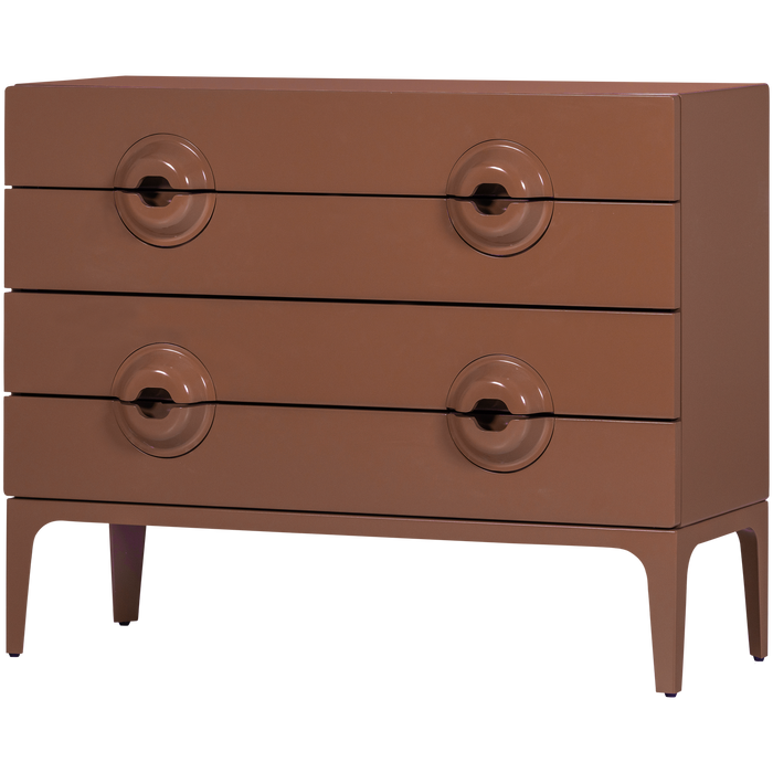 WOOOD Merge Ladekast|Commode - Hout - Oud Roze - 89x110x44