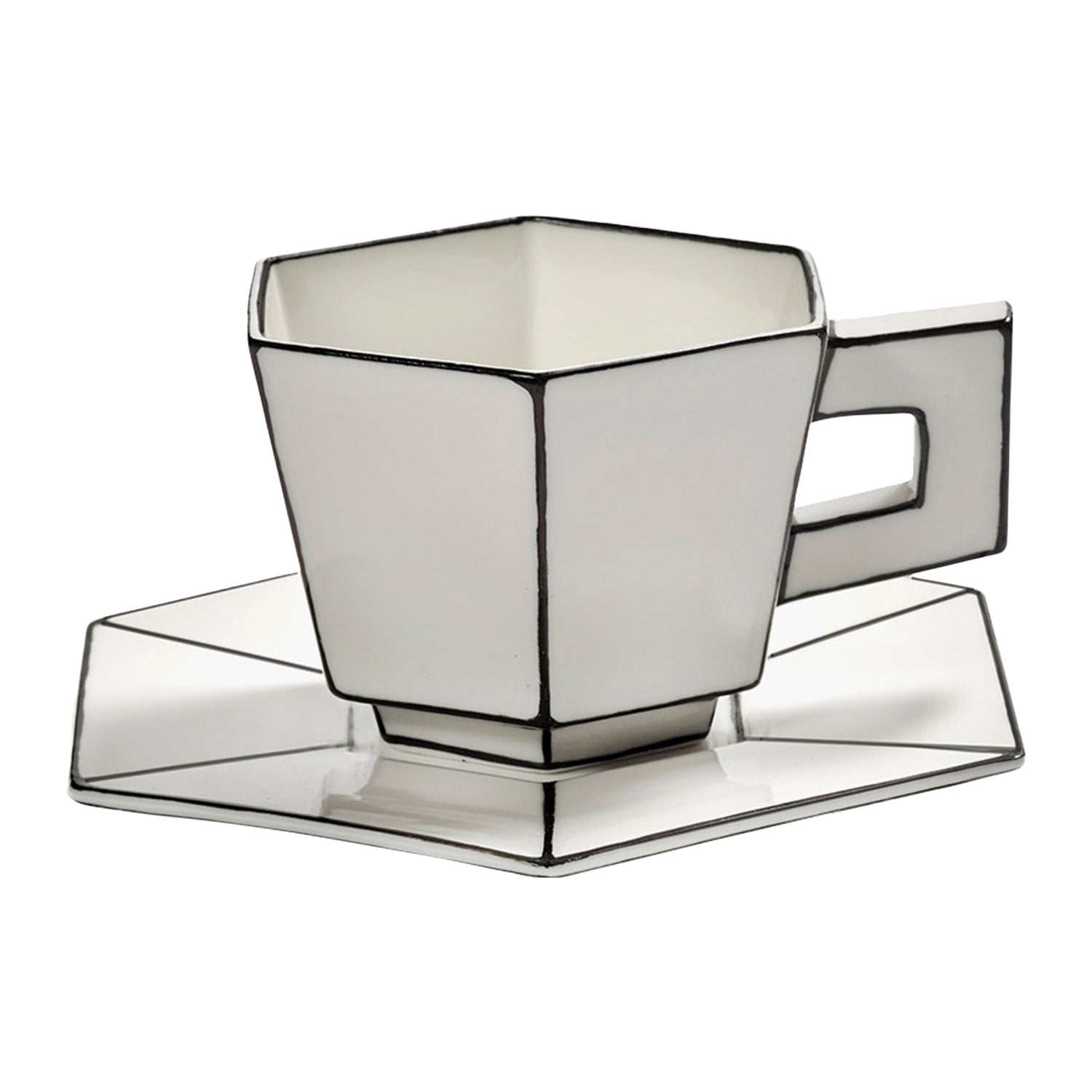 SERAX - Annebet Philips - Carte Blanche Cappuccino Kop & Schotel - Set van 2