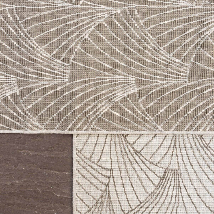 Interieur05 Buitenkleed Deco bruin|grijs dubbelzijdig - 160 x 230 cm