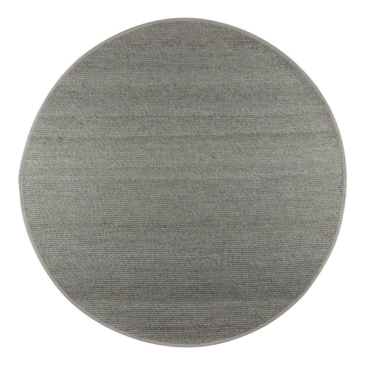 Interieur05 Rond Wollen Vloerkleed Groen Vik - 240 x 240 cm