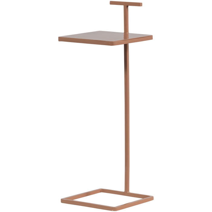WOOOD Toste Bijzettafel - Metaal - Oud Roze - 64x22x22