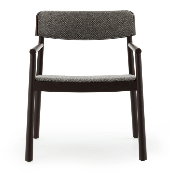 Normann Copenhagen Timb Fauteuil met Armleuning - Textiel - Donkergrijs / Bruin