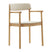Normann Copenhagen Timb Eetkamerstoel met Armleuning - Textiel - Beige / Tan