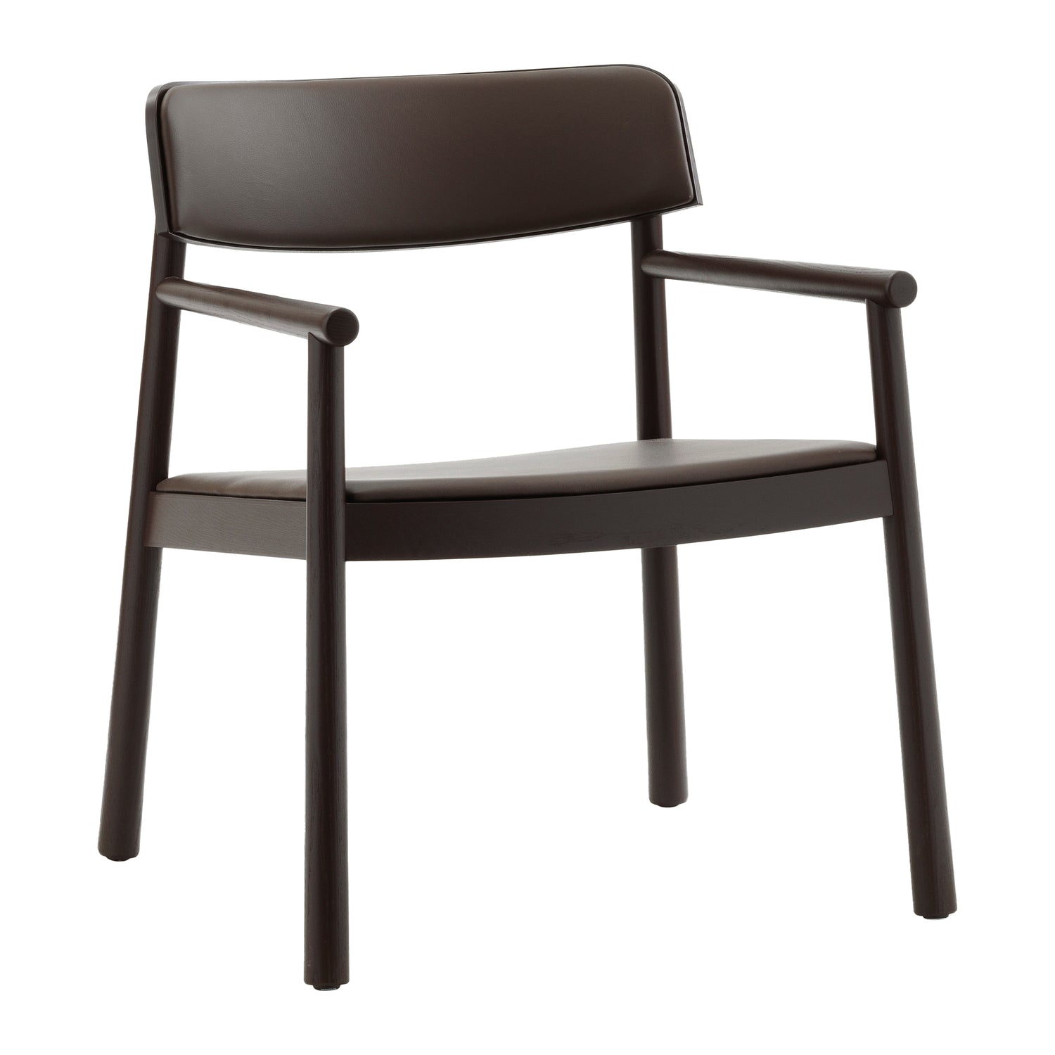 Normann Copenhagen Timb Fauteuil met Armleuning - Leer - Bruin