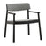 Normann Copenhagen Timb Fauteuil met Armleuning - Textiel - Lichtgrijs / Zwart