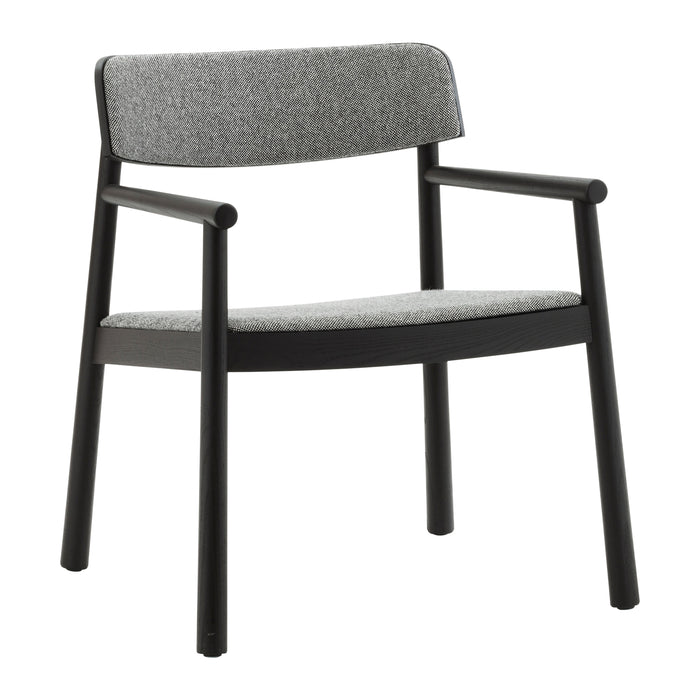 Normann Copenhagen Timb Fauteuil met Armleuning - Textiel - Lichtgrijs / Zwart