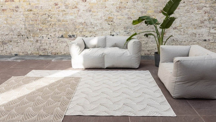 Interieur05 Buitenkleed Deco bruin|grijs dubbelzijdig - 160 x 230 cm