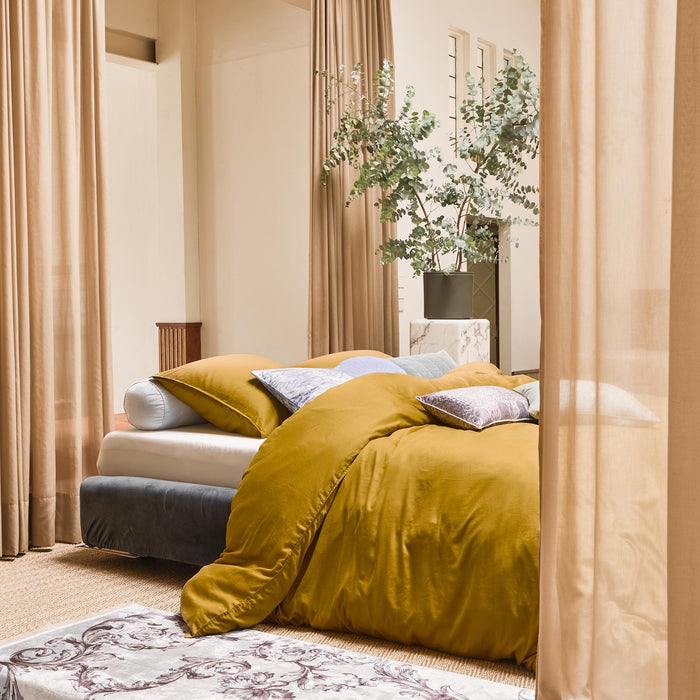 Essenza Minte Dekbedovertrek 240 x 220 cm - Olive