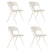 Zuiver Horizon Tuinstoelen Off-White - Set van 4