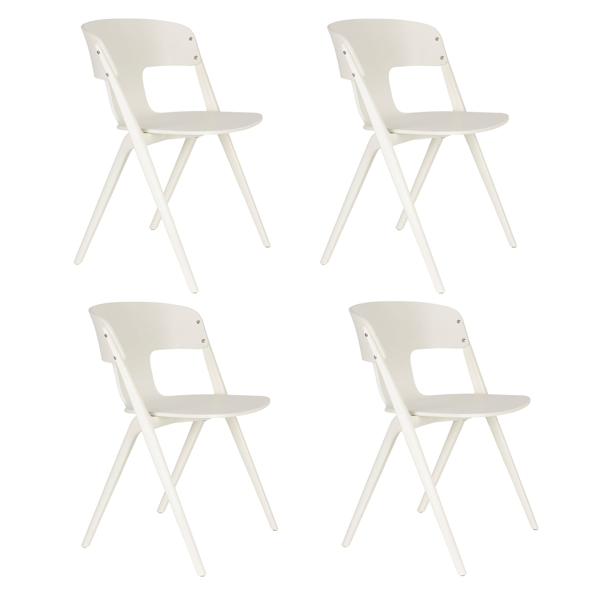 Zuiver Horizon Tuinstoelen Off-White - Set van 4