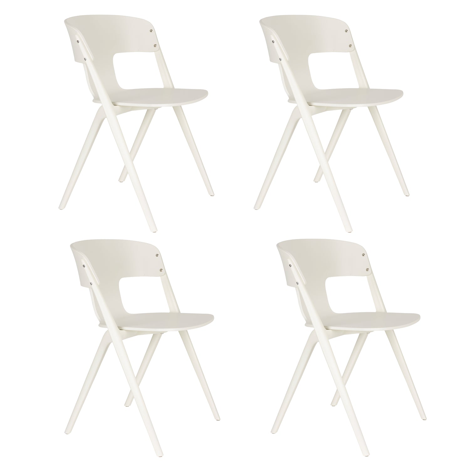 Zuiver Horizon Tuinstoelen Off-White - Set van 4