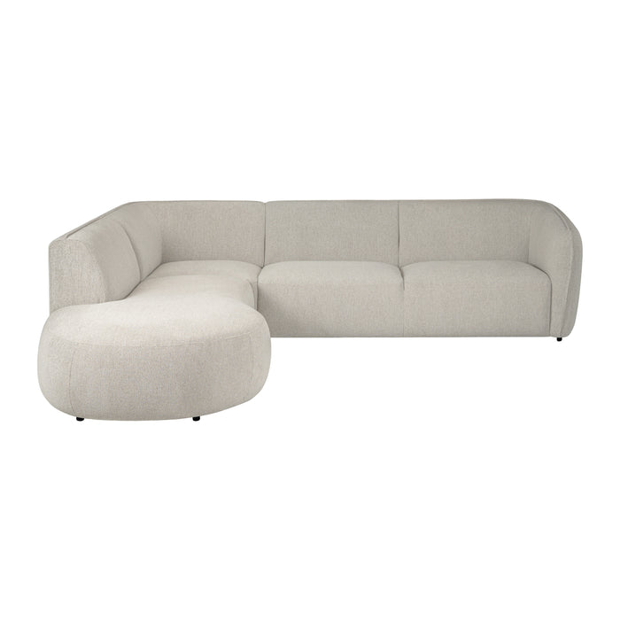 by fonQ Soft Hoekbank Links - Open Eind - Naturel Melange