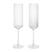 Ferm Living Ripple Flute Champagneglazen - 2st. - Clear
